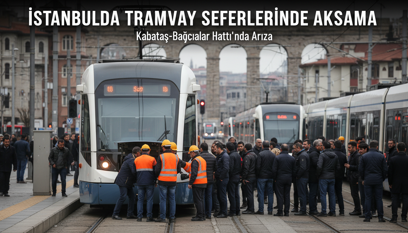 İstanbul'da Tramvay Seferlerinde Aksama: Kabataş-Bağcılar Hattı'nda Arıza