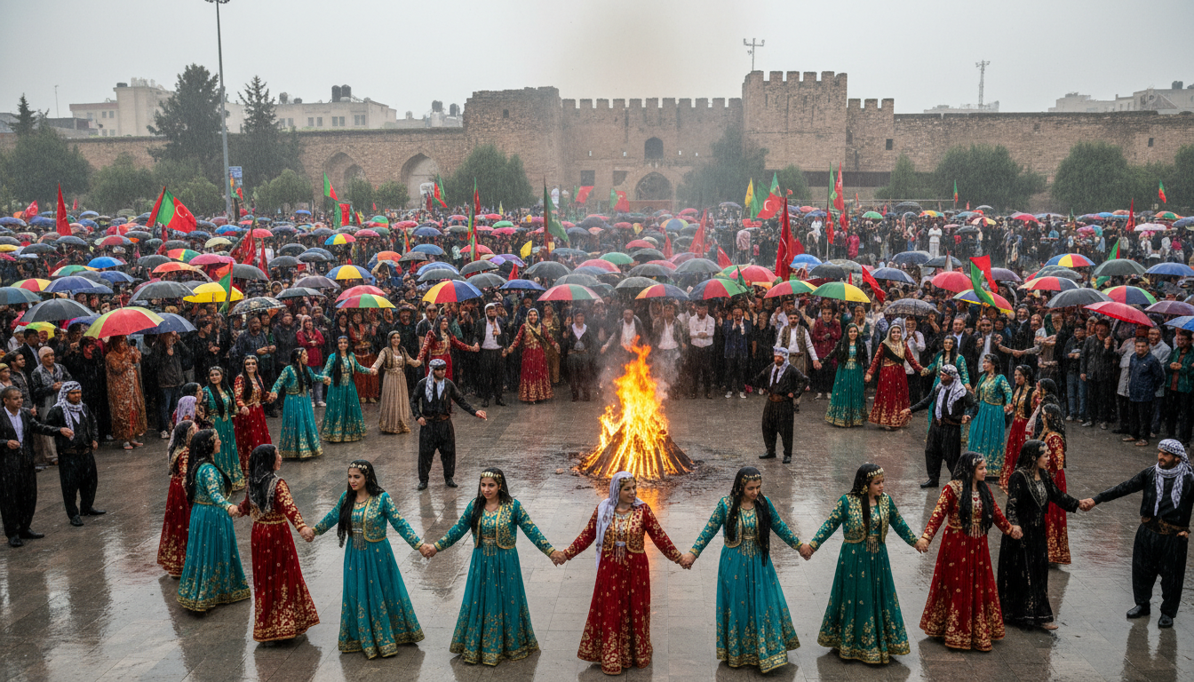 Diyarbakır Nevruz'unda Barış Umudu ve Coşku Yağmura Rağmen Yüksekti