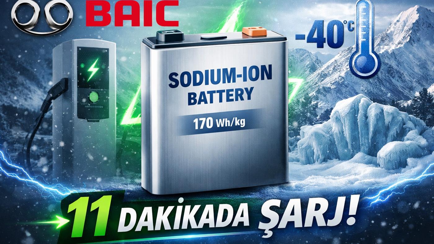 BAIC'ten Sodyum-İyon Batarya Hamlesi: 11 Dakikada Şarj