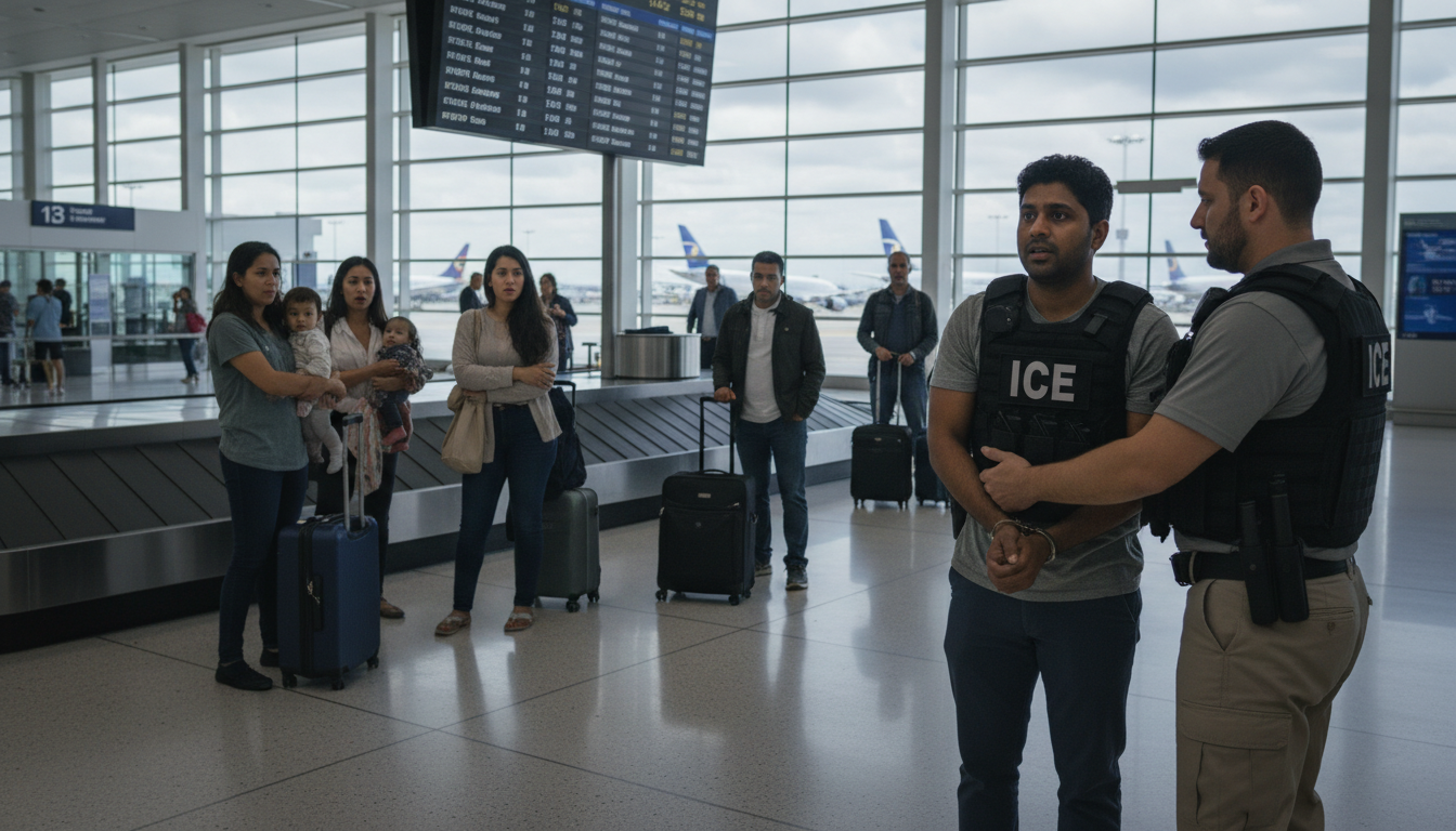 ABD'de ICE ajanları havalimanlarında gözaltı yaparken görüntülendi
