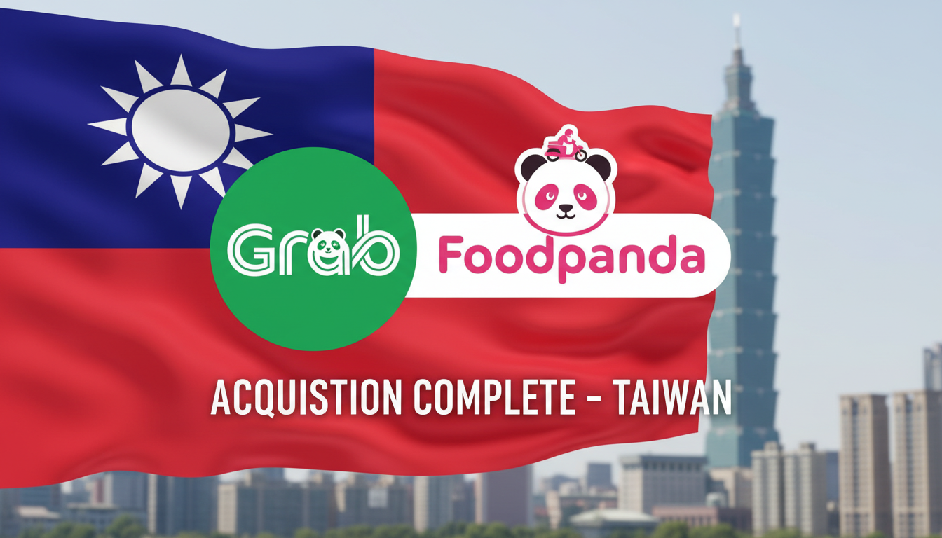 Grab, Foodpanda Tayvan'ı 600 Milyon Dolara Satın Alıyor