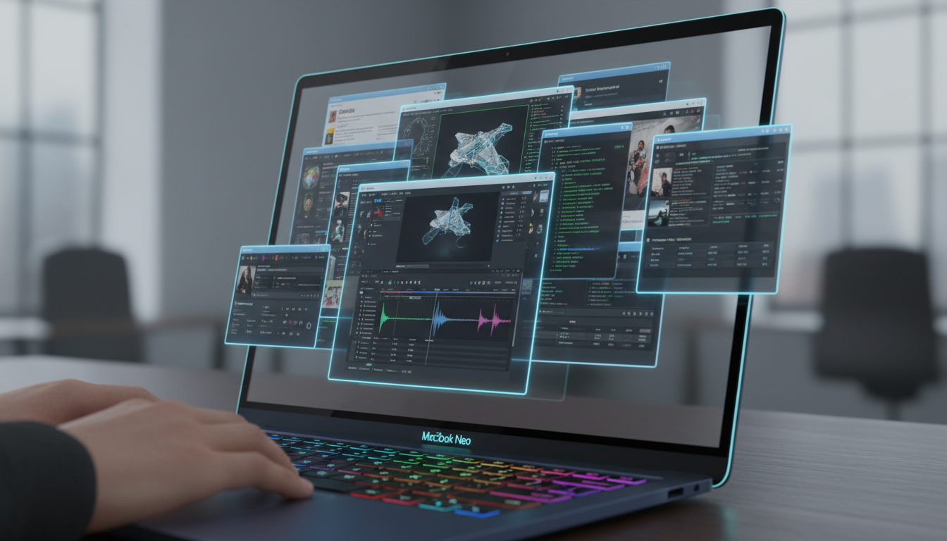 MacBook Neo'dan Şaşırtıcı Performans: 8 GB RAM ile 60 Uygulama Aynı Anda Çalıştı