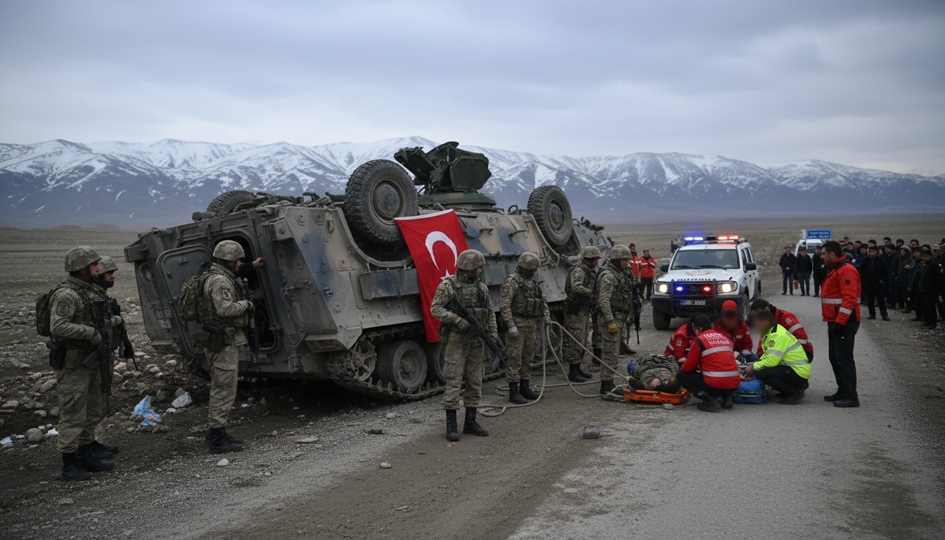 Ağrı'da Askeri Araç Kazası: Uzman Çavuş Yusuf Açay Şehit Oldu