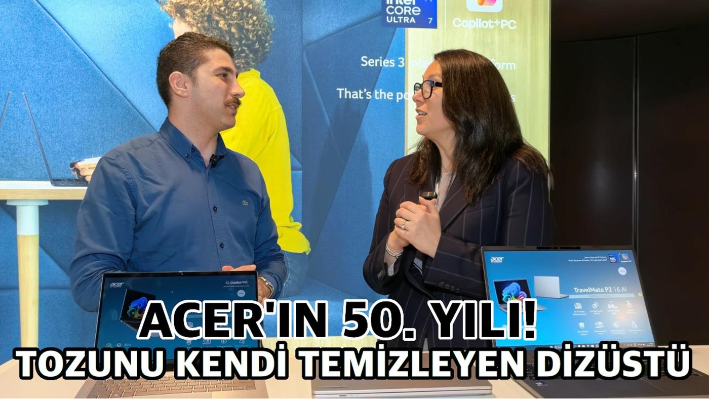 Acer 50. Yılını Intel Panther Lake İşlemcili ve Kendi Tozunu Temizleyen Yeni Dizüstü Serisiyle Kutluyor