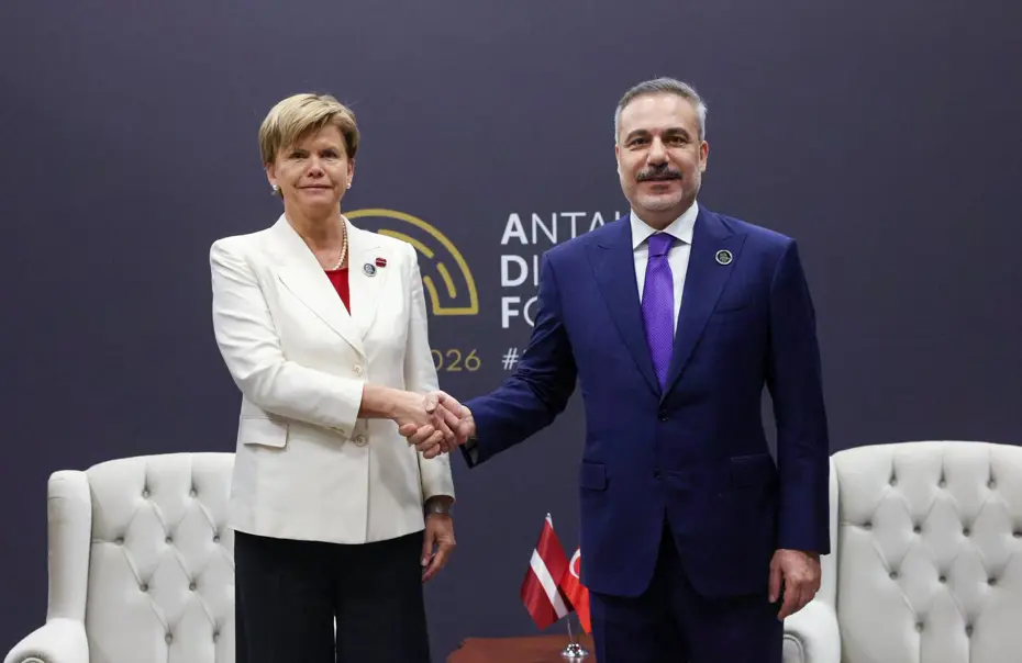 Dışişleri Bakanı Hakan Fidan, Letonyalı Mevkidaşı Baiba Braze ile Görüştü