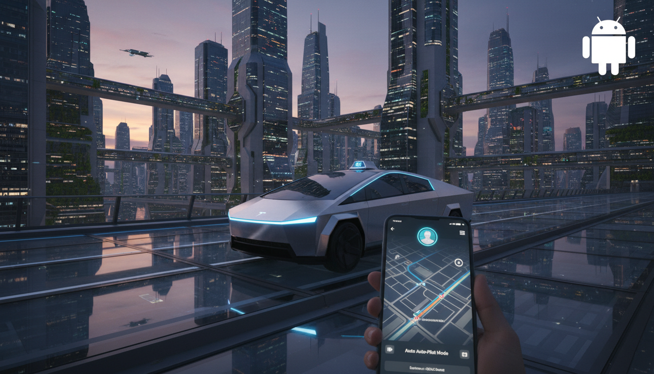 Tesla Robotaxi Uygulaması Android Platformunda Kullanıma Sunuldu