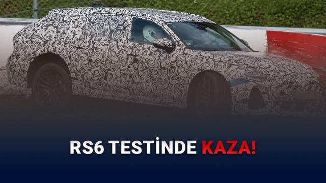 Yeni Nesil Audi RS6 Prototipi Nürburgring Testlerinde Kaza Yaptı
