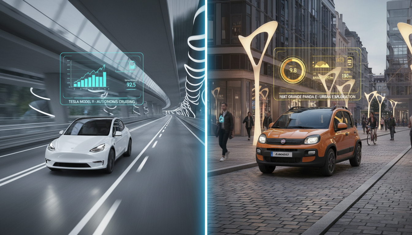 Tesla Model Y ve Fiat Grande Panda E Menzil Testi: Şaşırtıcı Tüketim Farkı
