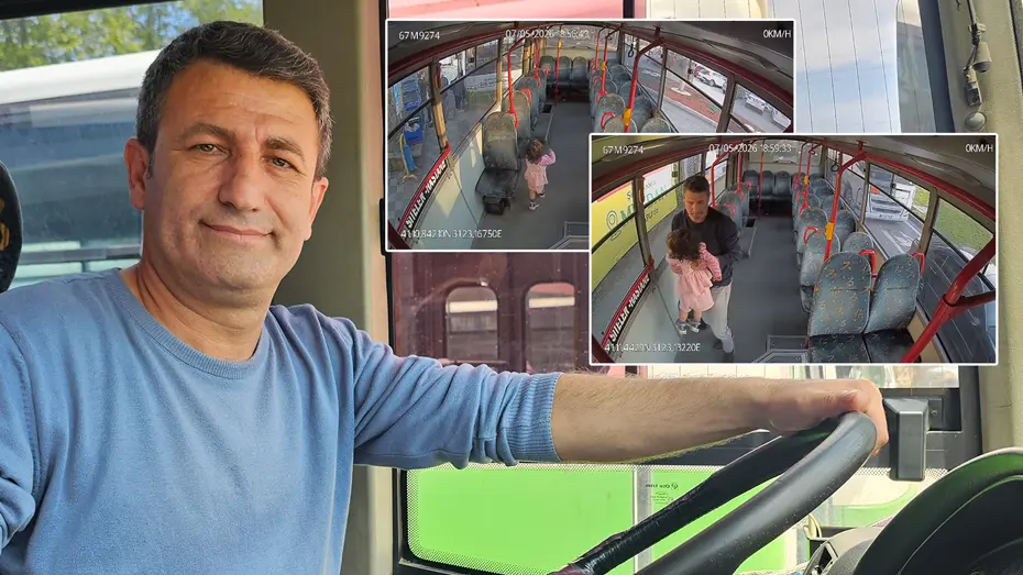 Zonguldak'ta Otobüse Emekleyerek Binen Bebek Ailesine Teslim Edildi