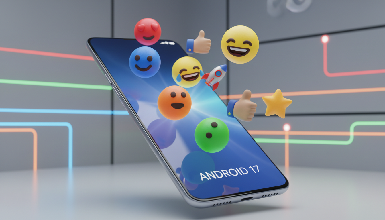 Google'dan Android 17 Hamlesi: Tüm Emojiler 3D Tasarımla Yenileniyor