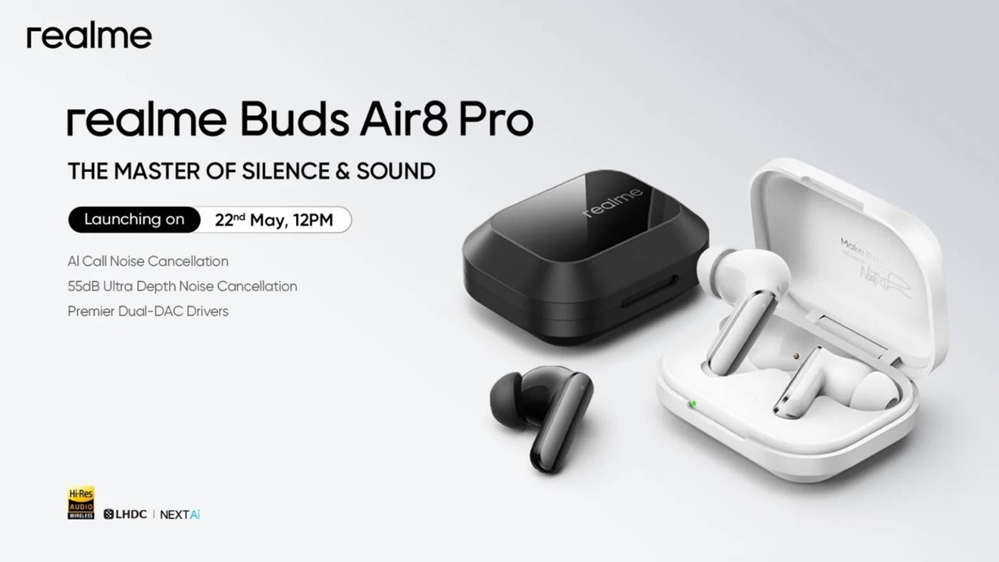 Realme Buds Air 8 Pro ve Watch S5'in Teknik Özellikleri Ortaya Çıktı