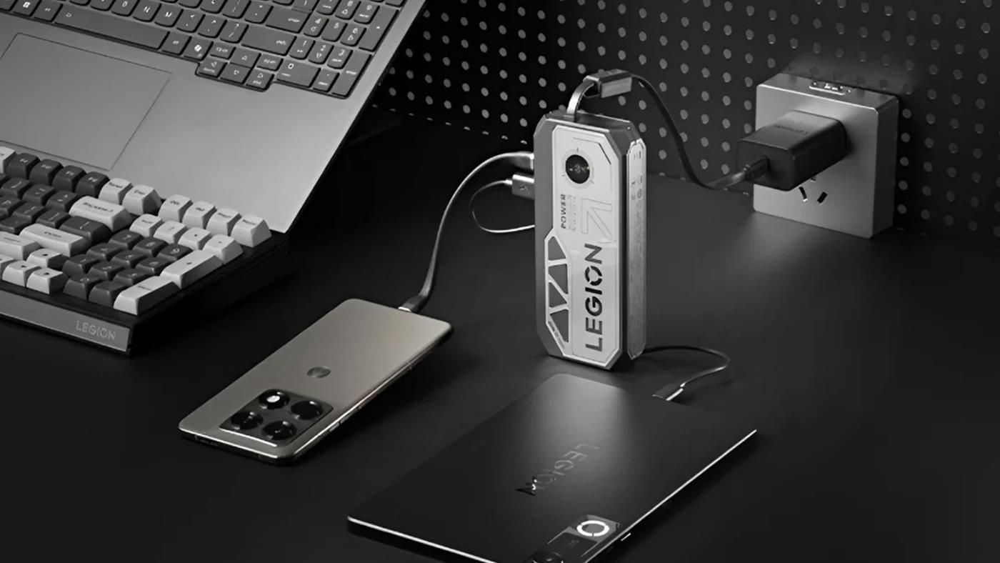 Lenovo'dan 100W Hızlı Şarj Destekli Dahili Kablolu Powerbank: Legion P5