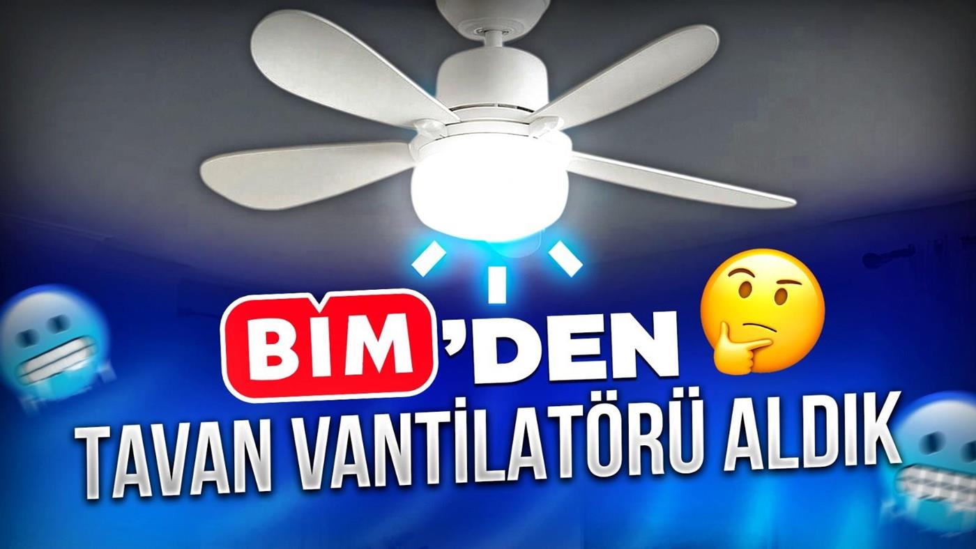Kumtel LED Işıklı Tavan Vantilatörü BİM Raflarında: Fiyat ve Özellikler