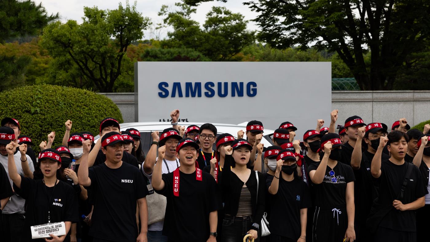 Samsung'da Grev Krizi Büyüyor: Hisseler Düştü, Üretim Tehlikede