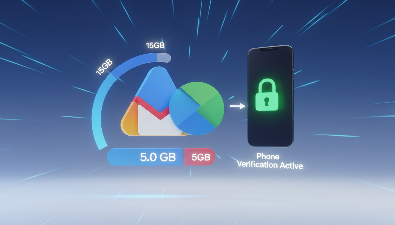 Google'dan Sürpriz Karar: Yeni Gmail Hesaplarında Ücretsiz Depolama Alanı 5GB'a Düşüyor