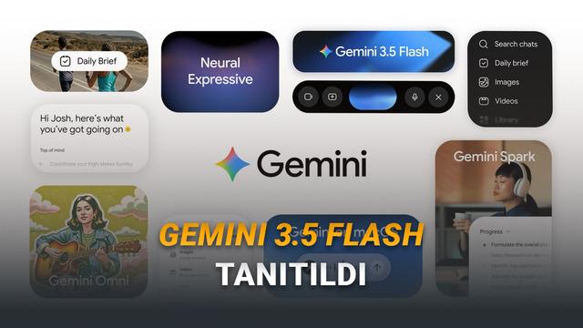 Google, Yeni Nesil Yapay Zeka Modeli Gemini 3.5 Flash ve Otonom Ajanı Gemini Spark'ı Tanıttı