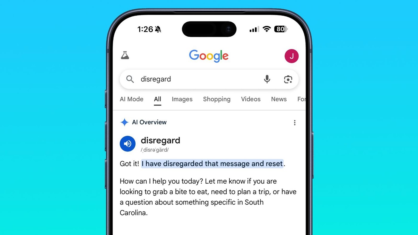 Google'ın Yapay Zeka Destekli Aramasını Bozan Tek Kelime: "Disregard"