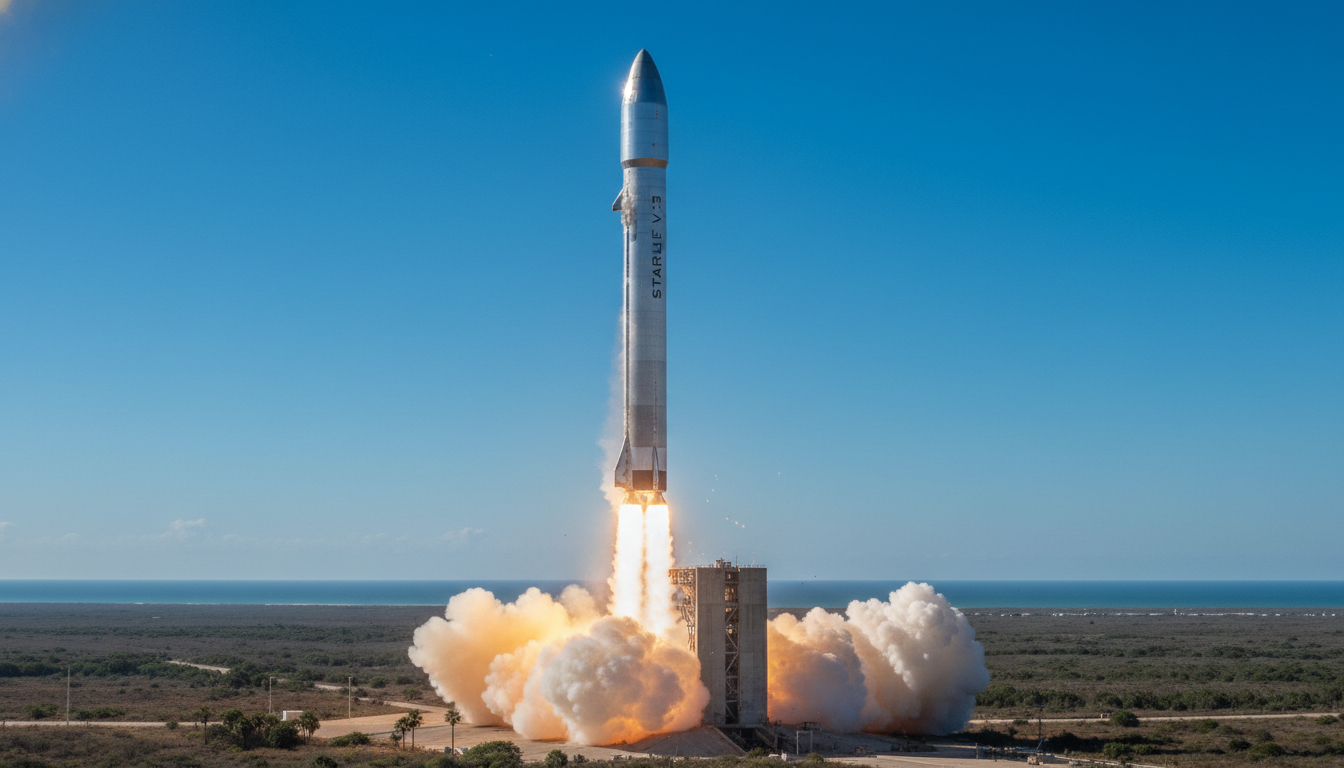 SpaceX'in Dev Roketi Starship V3 İlk Test Uçuşunu Gerçekleştirdi