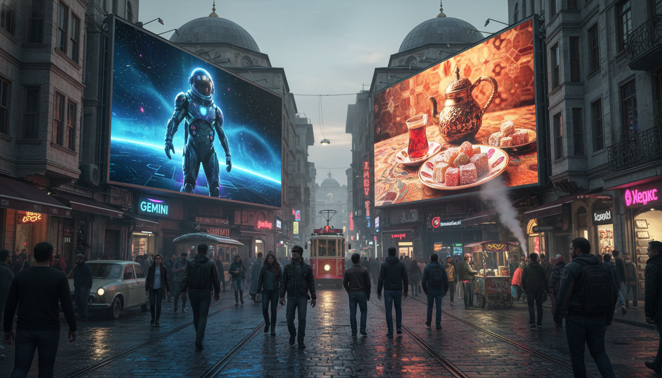 İstanbul Sokaklarında Yapay Zeka Rekabeti: Google Gemini ve Yandex AI Karşı Karşıya