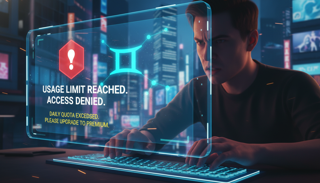 Google Gemini'ın Yeni Hesaplama Tabanlı Kota Sistemi Kullanıcıları İsyan Ettirdi