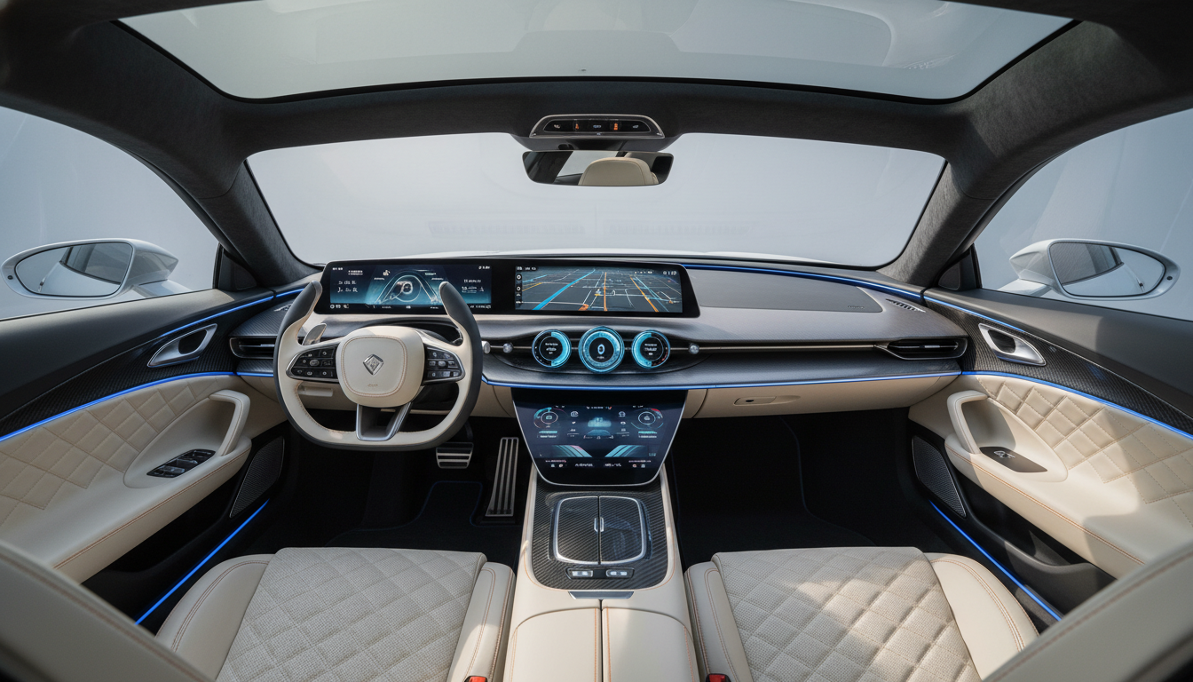 Ferrari'nin İlk Elektrikli Otomobili Luce, Samsung OLED Ekranlarla Tanıtıldı