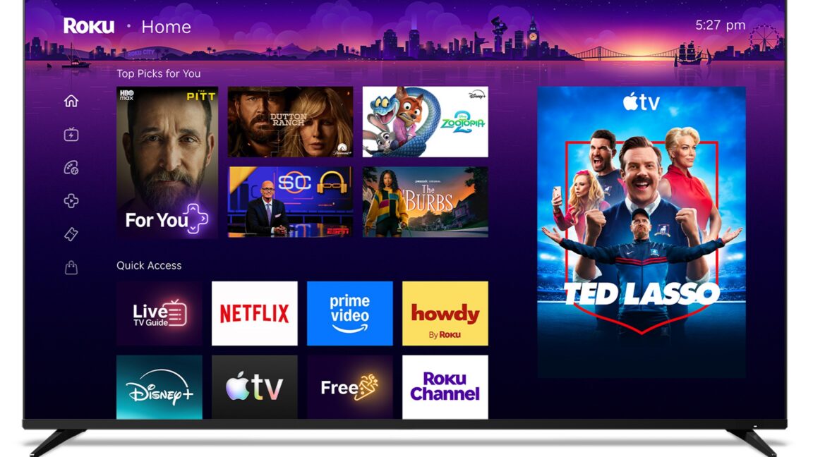 Roku OS'un Yeni Ana Ekran Güncellemesi Kalıcı Reklam Alanıyla Geliyor