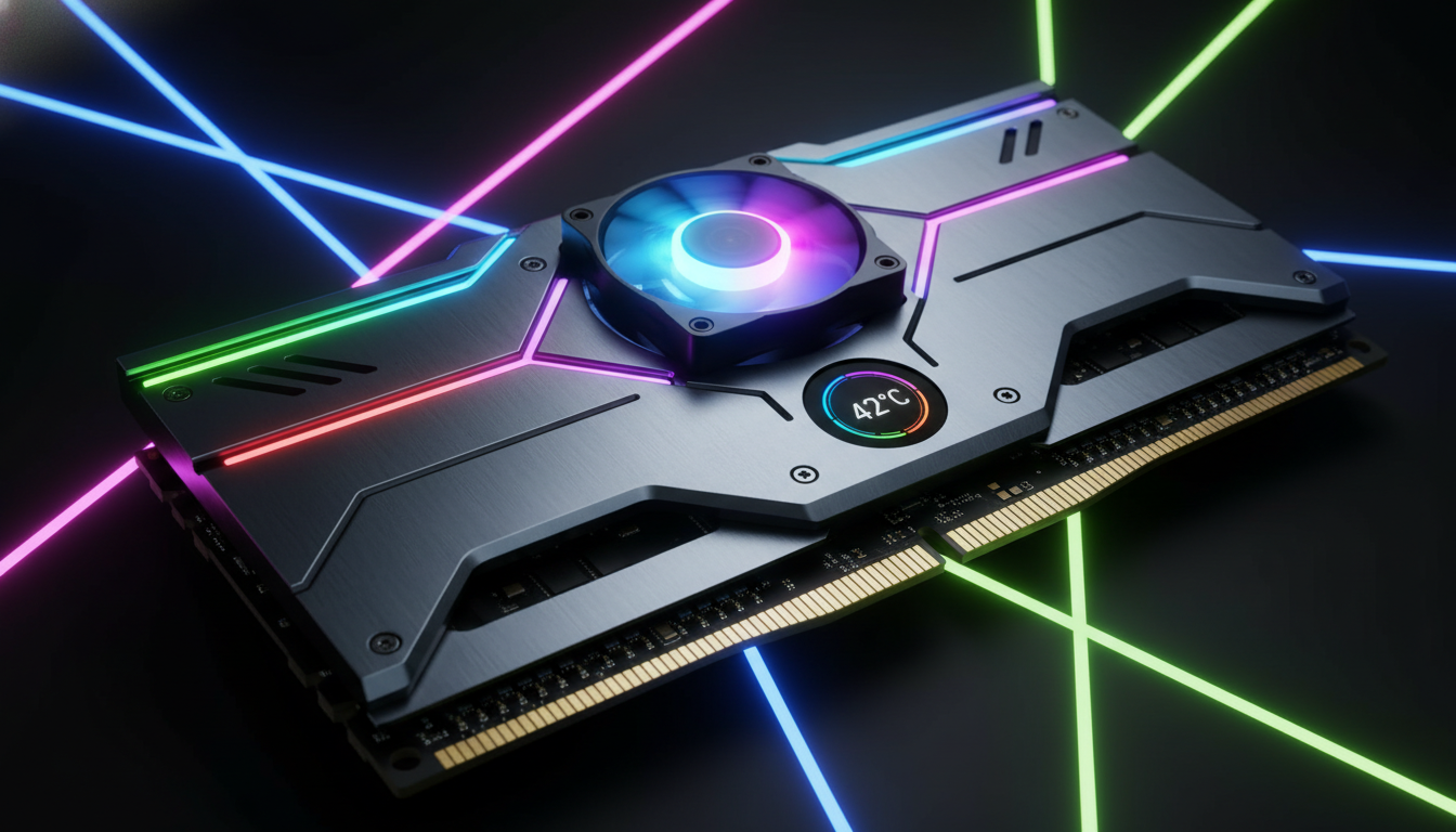 Cooler Master ve G.SKILL İş Birliği: 15 Derece Daha Serin Aktif Fanlı DDR5 RAM Tanıtıldı