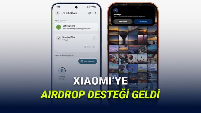 Xiaomi Cihazlara AirDrop Desteği Geldi: iPhone ile Dosya Aktarımı Dönemi Başlıyor