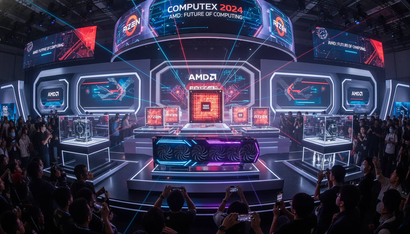 AMD, Computex 2026'da Yeni İşlemcilerini ve RX 9070 GRE Ekran Kartını Tanıttı