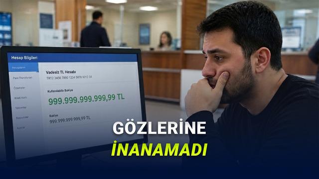 Van'da Bankacılık Sisteminde İlginç Hata: Vatandaşın Hesabında 999 Milyar TL Görüldü