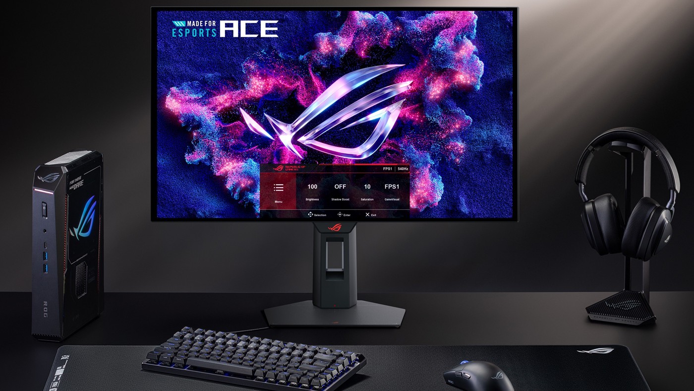 ASUS, Computex 2026'da Dünyanın İlk 540 Hz OLED E-Spor Monitörünü Tanıttı