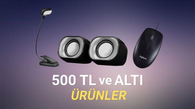 Amazon Türkiye'de 500 TL Altı Teknoloji Aksesuarları