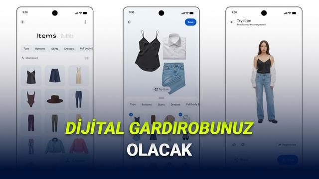 Google Fotoğraflar'a Yapay Zeka Destekli Dijital Gardırop Özelliği Geldi
