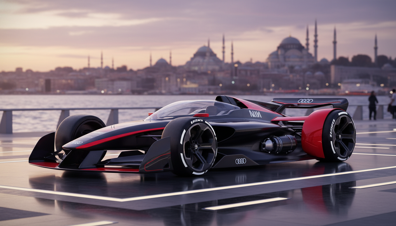 Audi'nin Yeni Formula 1 Aracı R26 Showcar İstanbul'da Sahneye Çıktı