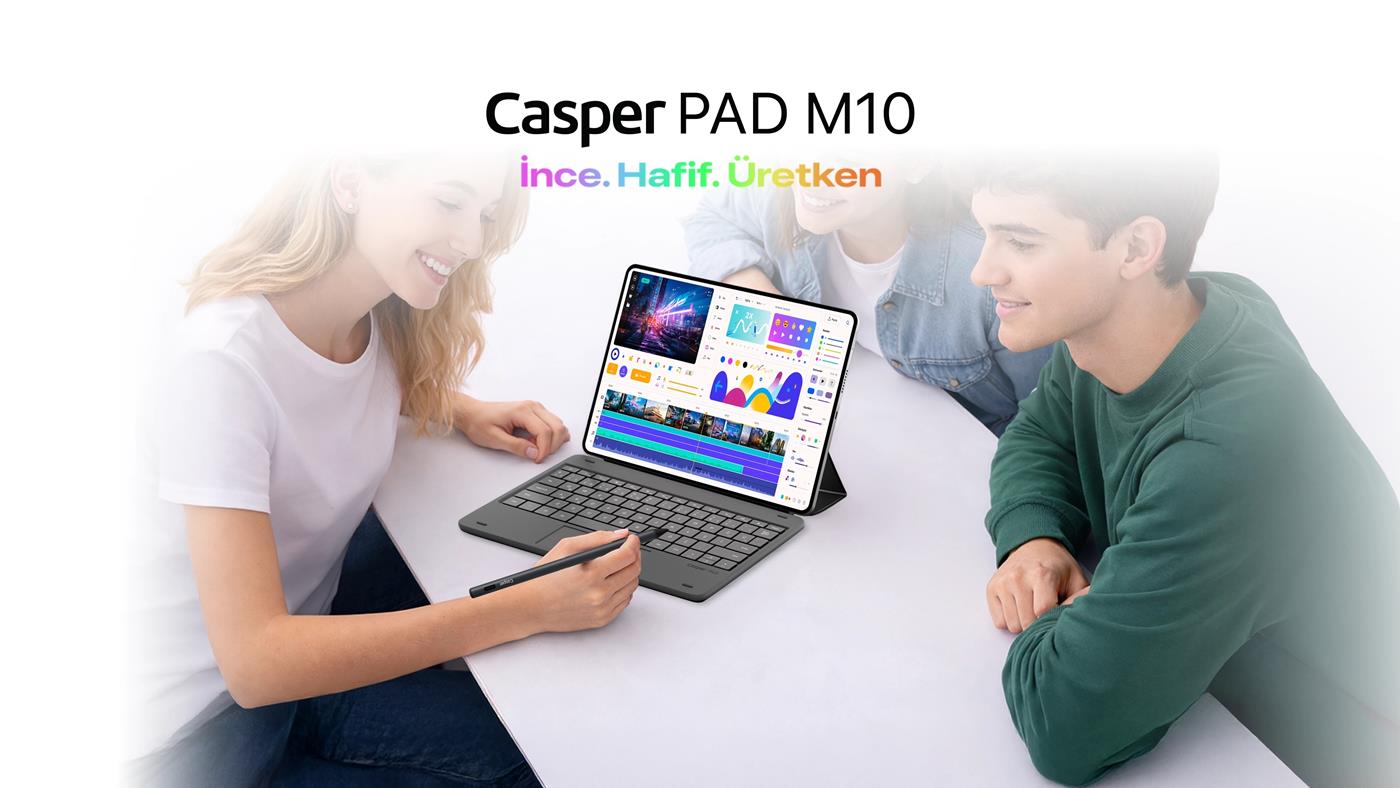 Casper PAD M10 Pro Tanıtıldı: Kalem ve Klavye Destekli Yeni Tablet