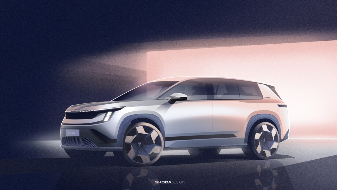 Skoda'nın En Büyük Elektrikli SUV Modeli Peaq Tanıtılıyor