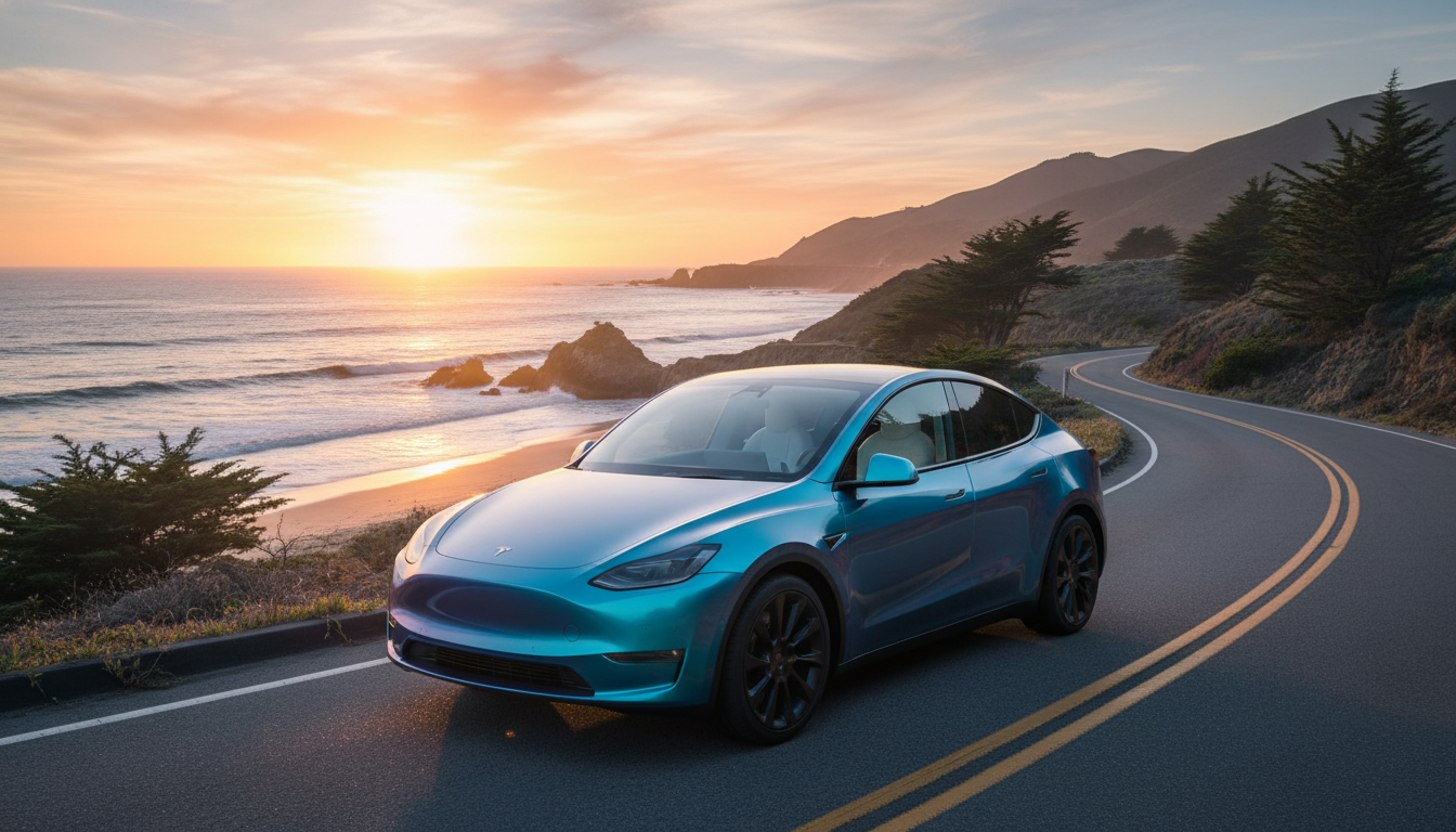 Tesla Model Y İçin Yeni 'Coastal Blue' Rengi Avrupa'da Satışa Sunuldu