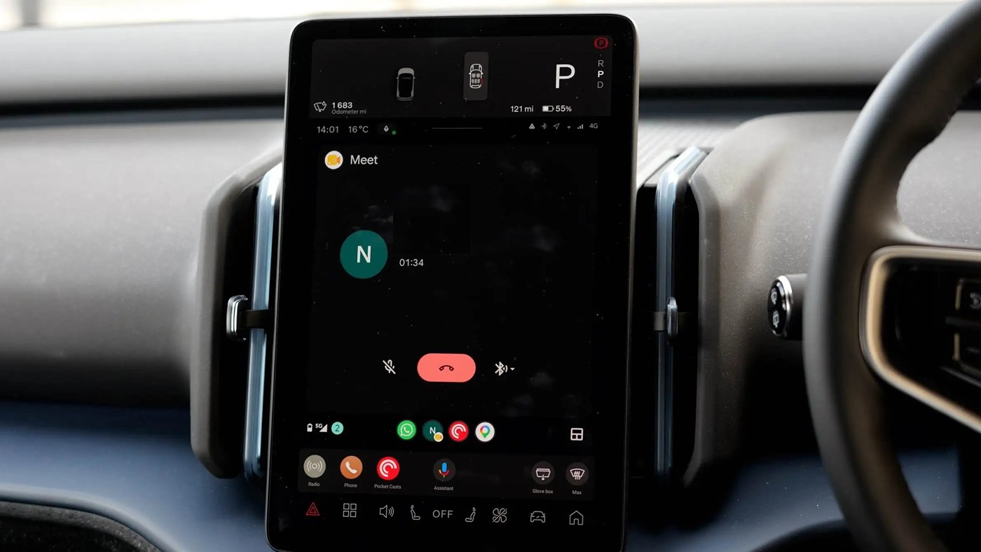 Google Meet, Android Auto'ya Geldi: Araç İçi Toplantı Dönemi Başladı