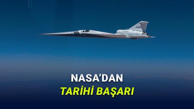 NASA'nın Sessiz Süpersonik Uçağı X-59 Ses Hızını Başarıyla Aştı