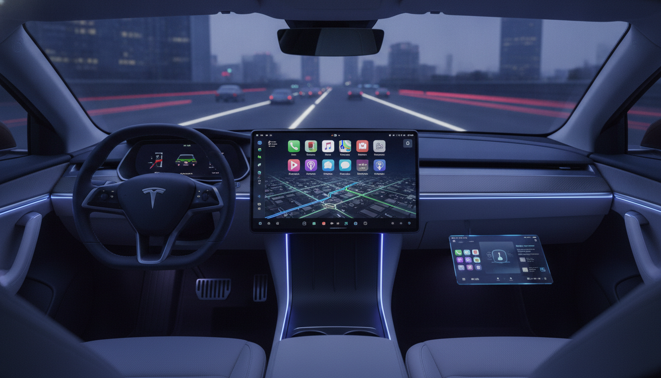 Apple'ın Yeni 'Rota Paylaşımı' Özelliği Tesla'lara CarPlay Kapısını Aralıyor