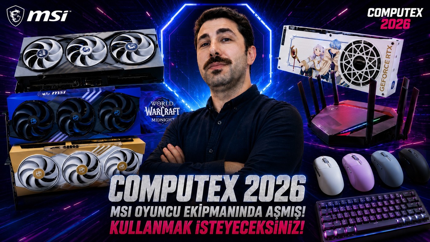 MSI'dan Computex Çıkarması: Metal Fanlı Ekran Kartları ve TMR Klavyeler