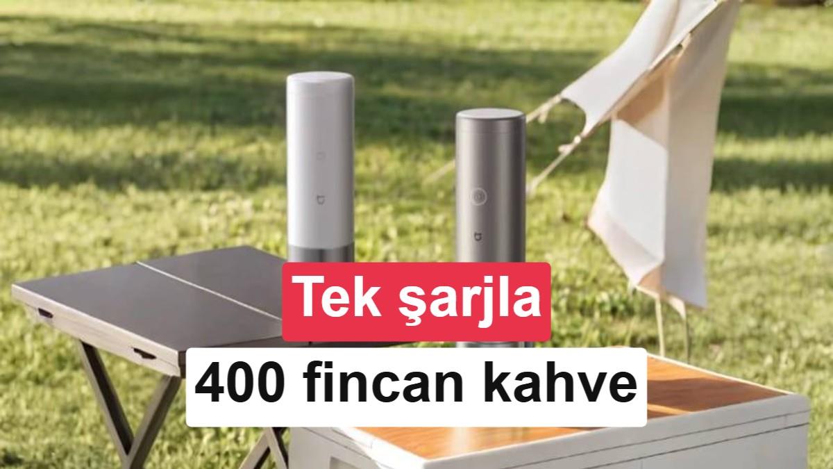 Xiaomi Tek Şarjla 400 Fincan Kahve Yapan Taşınabilir Kahve Makinesini Tanıttı
