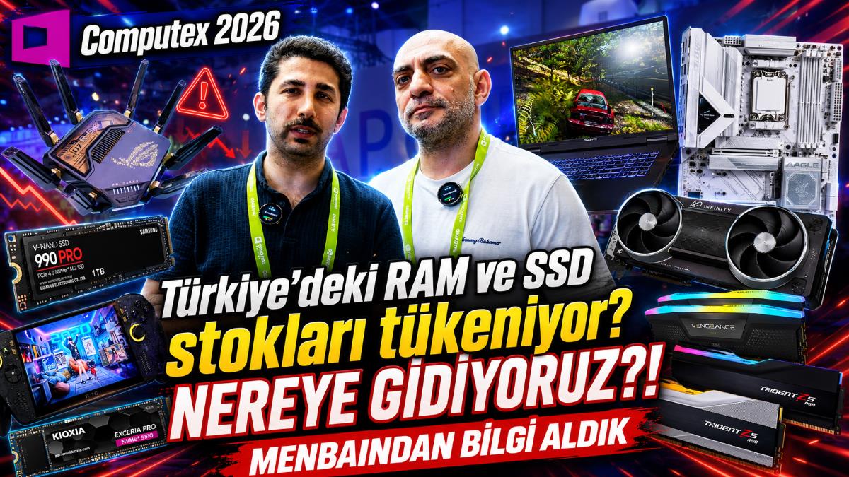 Türkiye'de RAM ve SSD Stokları Eriyor: Fiyatlarda Ciddi Artış Beklentisi