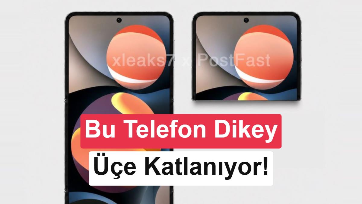 Huawei'den Yeni Hamle: Dikey Olarak Üçe Katlanan Telefon Patenti Ortaya Çıktı