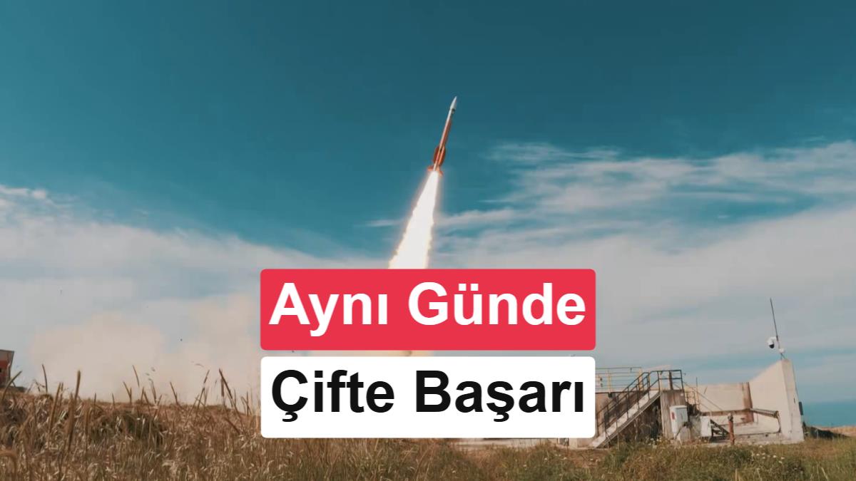 SİPER 1 ve SİPER 2 Hava Savunma Füzelerinden Aynı Günde Çifte Başarı