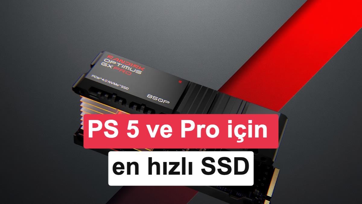Sandisk'ten PlayStation 5 İçin 8 TB Kapasiteli Yeni SSD: Optimus GX PRO 850P