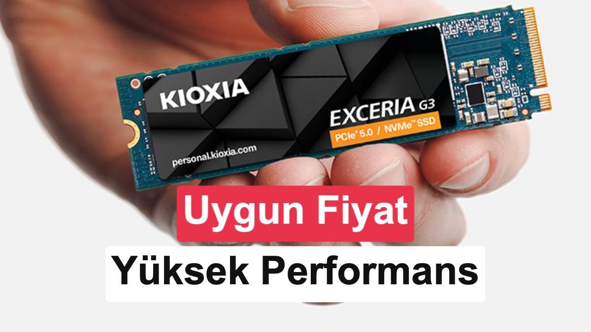 KIOXIA, PCIe 5.0 Destekli 4 TB Kapasiteli EXCERIA G3 SSD Modelini Tanıttı