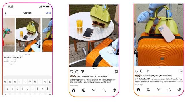 Instagram Kaydırmalı Gönderiler İçin Çoklu Açıklama Özelliğini Duyurdu