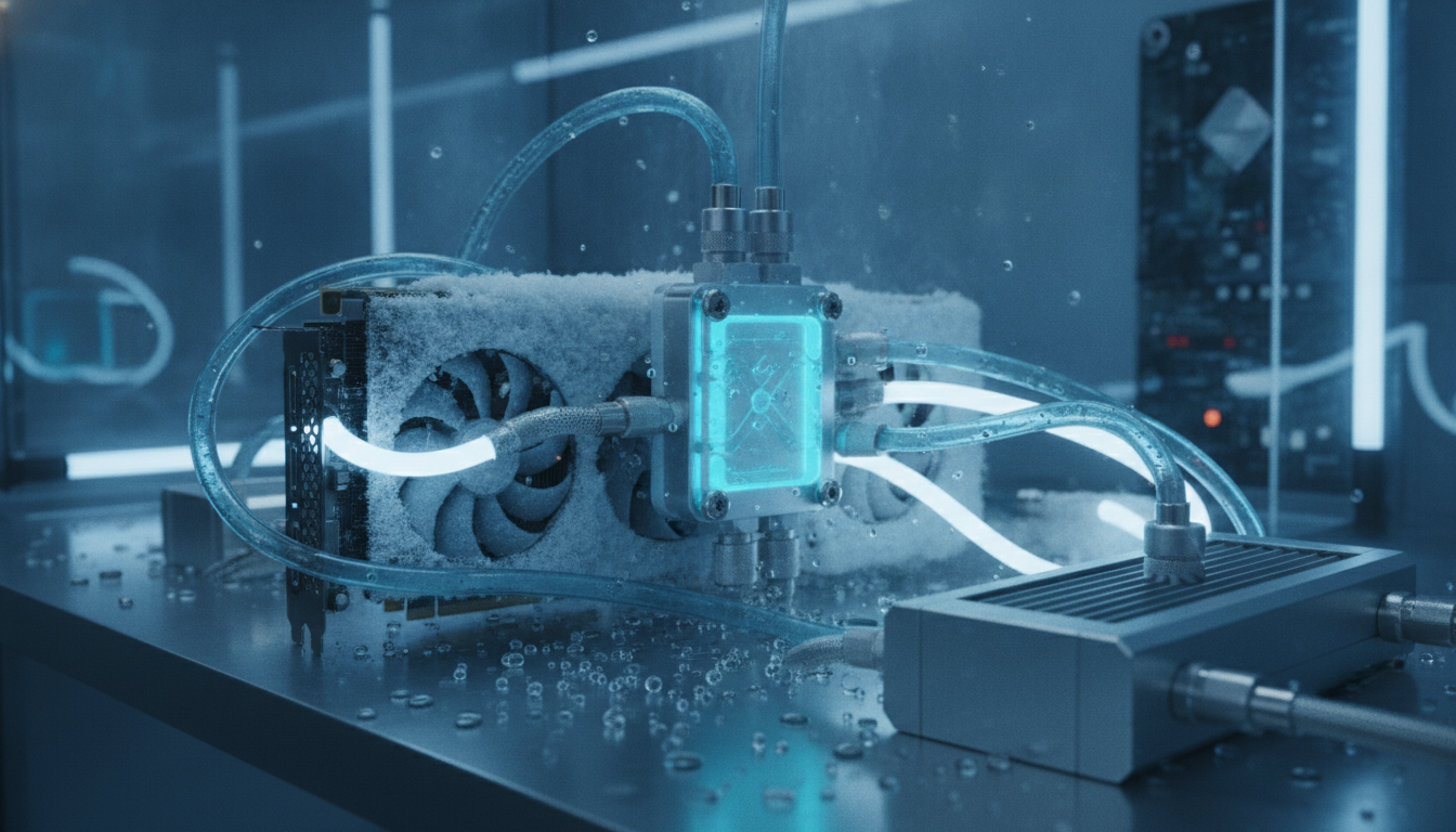 GeForce RTX 3060 Ekran Kartı Ev Tipi Buz Makinesiyle 23 Dereceye Soğutuldu
