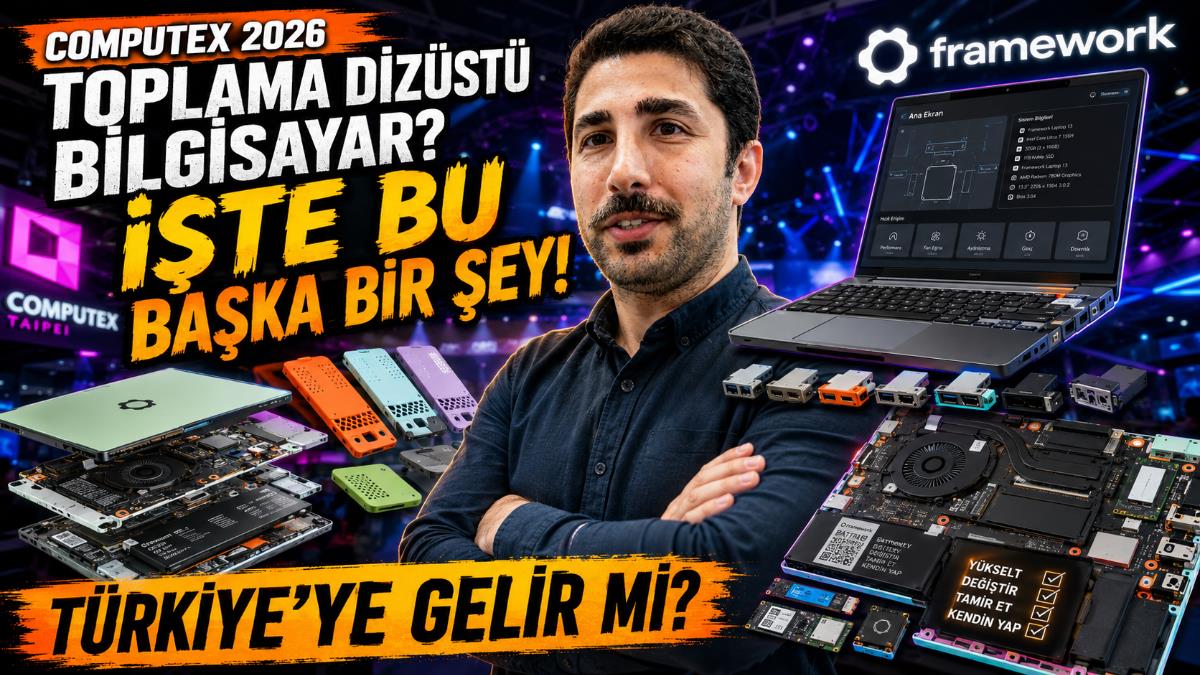 Framework'ün Her Parçası Değişen Modüler Dizüstü Bilgisayarı Computex'te Sahne Aldı